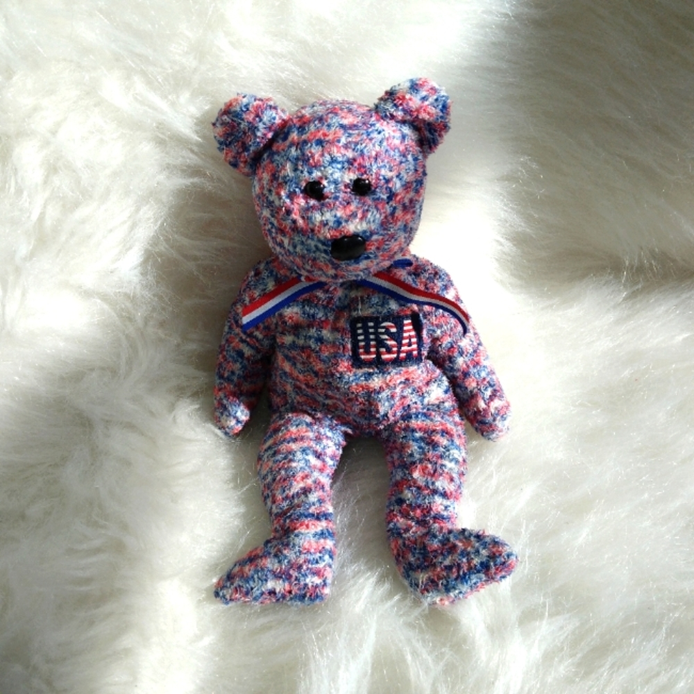 Ty Beanie Baby, USA Bear, 2000